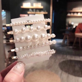 Set 5 chiếc kẹp tóc đính ngọc xinh xắn