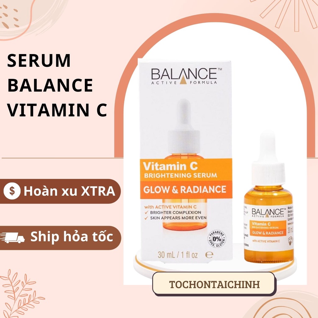 Serum làm mờ thâm và sáng da Balance Vitamin C 30ml