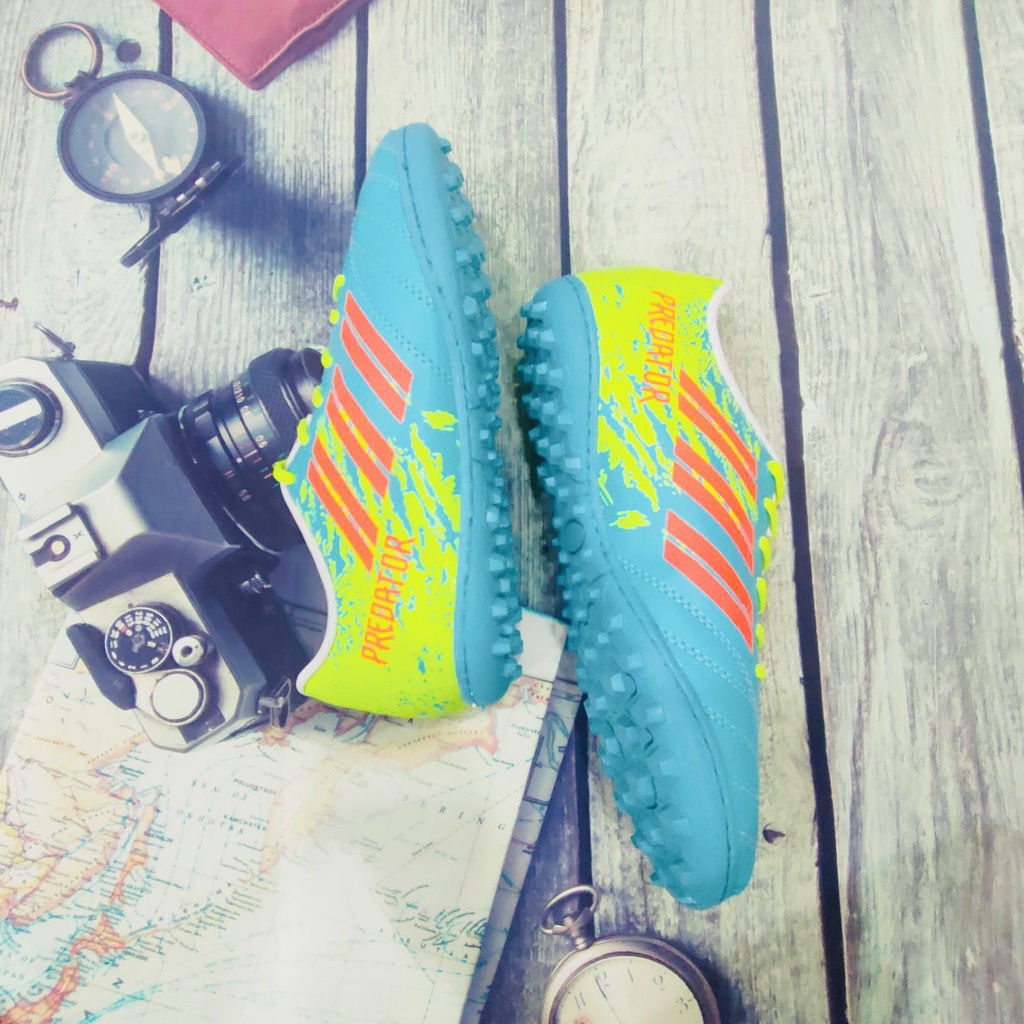 GIÀY ĐÁ BANH FREDATOR XANH NGỌC _PHIÊN BẢN ĐẶC BIỆT_ĐẾ CAO SU 100%_KHÂU FULL ĐẾ_BẢO HÀNH 3 THÁNG