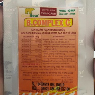 Vitamin Bcomplex C cho chim cảnh