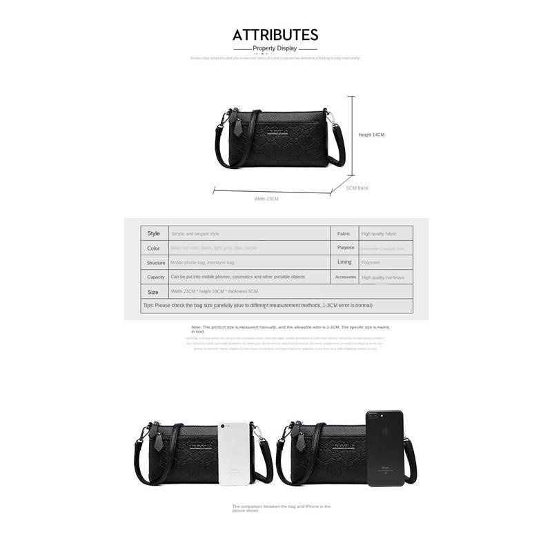 Túi Xách Da Mềm Mini Đeo Vai Thời Trang Cho Phụ Nữ Trung Niên 3998#