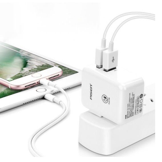 Củ sạc Dual USB Charger 2.4A FAST, 17W