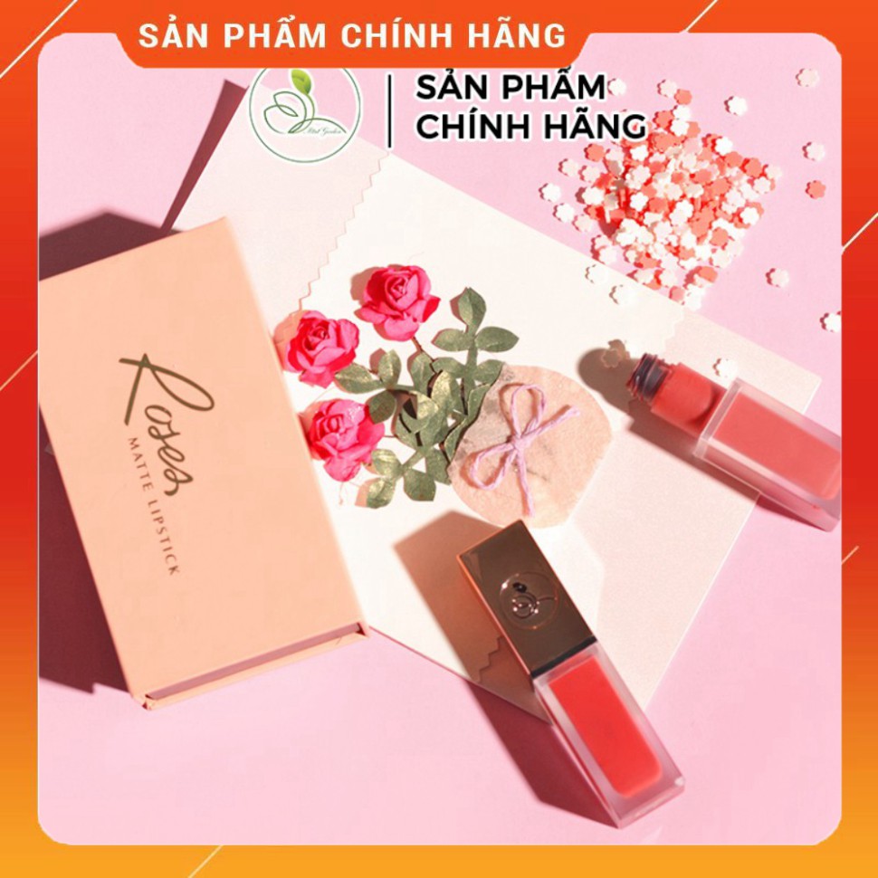 [SALE SỐC] Son Môi Mini Garden Roses Matte Lipstick Siêu Mịn siêu lì- 6ml- Hàng chính hãng