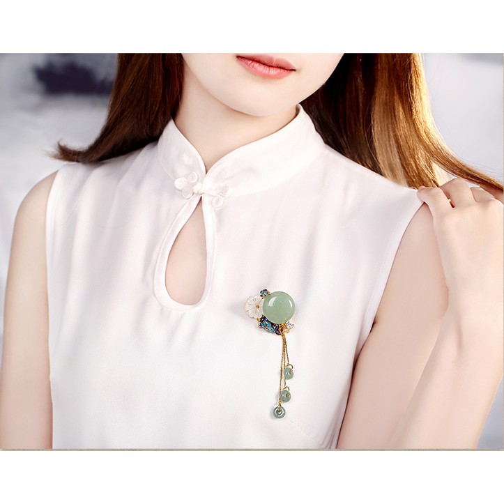 TC022 Trâm Cài Áo Đá Cao Cấp Đông Linh