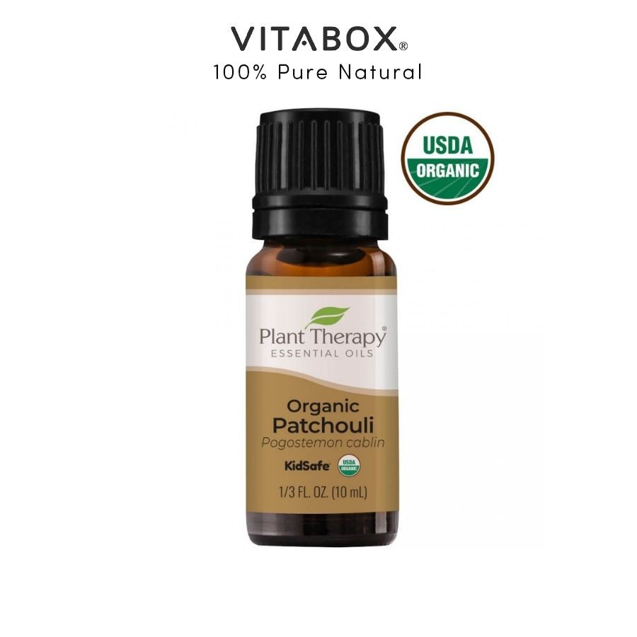 Plant Therapy - Tinh Dầu Hoắc Hương Hữu Cơ - Patchouli Organic KidSafe Essential Oil - 10mL