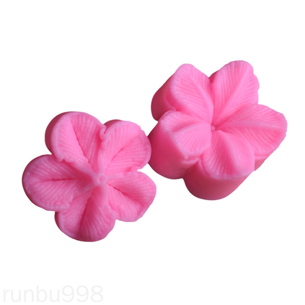 Khuôn Silicone Tạo Hình Cánh Hoa Mận 3d Trang Trí Bánh Cưới / Làm Bánh / Kẹo Đường Runbu998