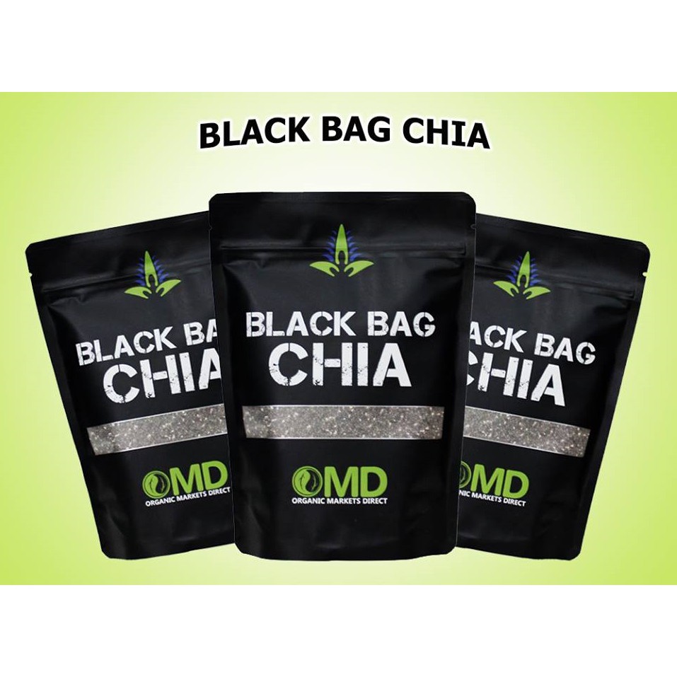 [CHÍNH HÃNG] HẠT CHIA SEEDS BLACK BAG CHIA ÚC GÓI 500g