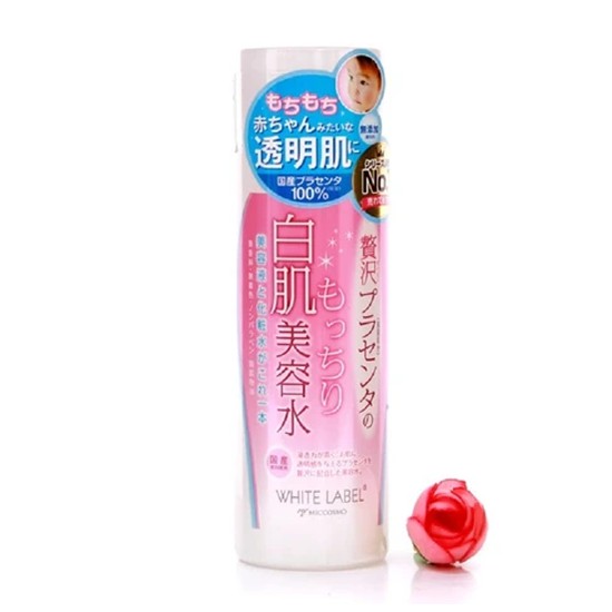 NƯỚC HOA HỒNG TINH CHẤT NHAU THAI WHILIE LABLE MICCOSMO 180ML