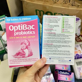 Men Optibac Hồng
