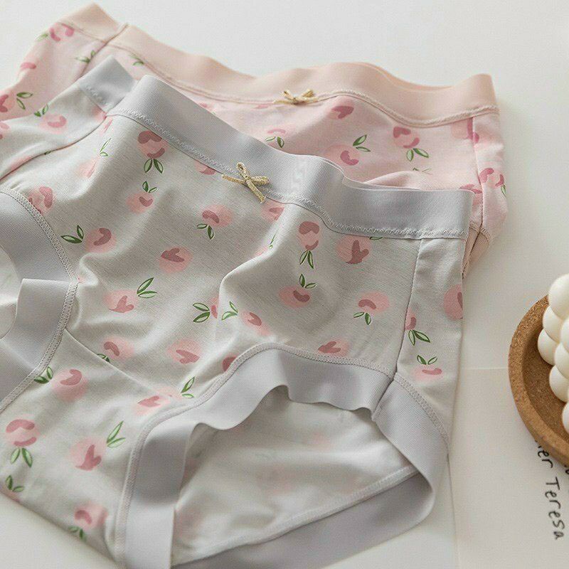 Quần lót su cotton cao cấp hình quả dâu siêu xinh, quần chíp đáy kháng khuẩn cạp cao nâng mông. | BigBuy360 - bigbuy360.vn