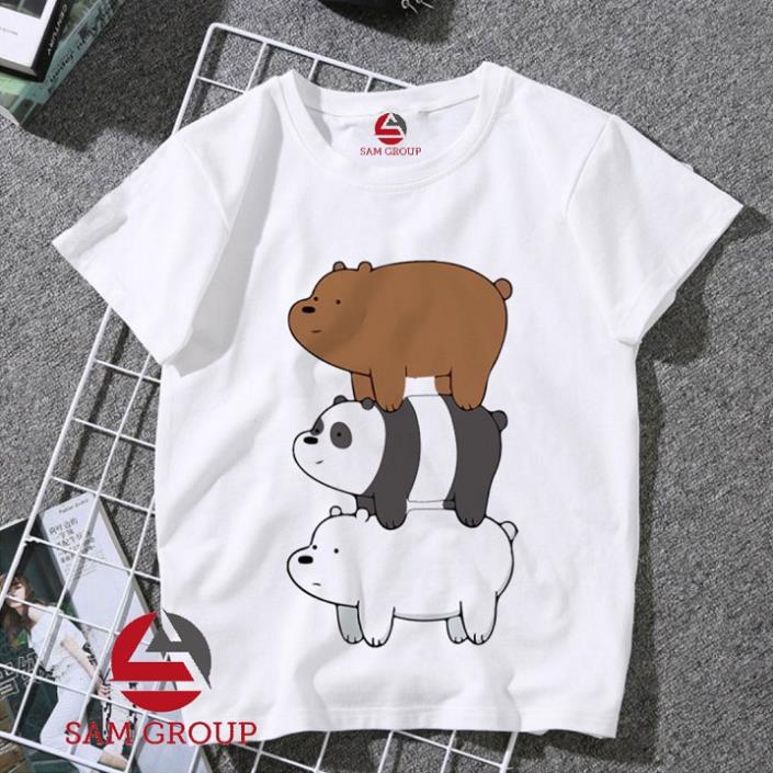 (SALE HOT) Áo 3 Con Gấu We Are Bear Dành Cho Bé Trai Bé Gái Đủ Size