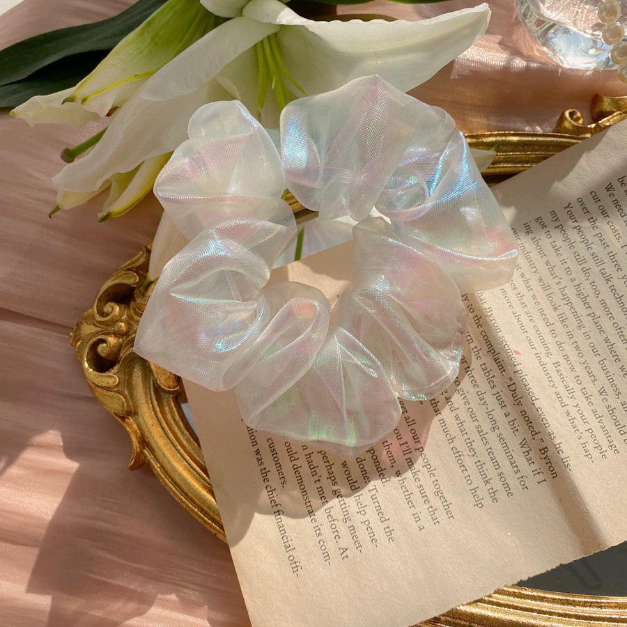 Dây buộc tóc Scrunchies hologram blink blink HD38