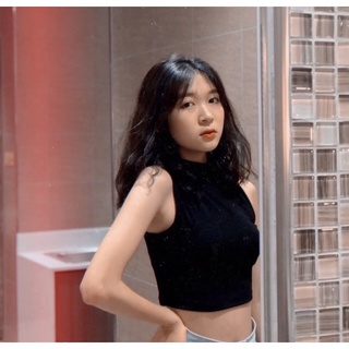 (có bán sỉ,ảnh thật,hoả tốc)🍊ÁO_CROPTOP_BA_LỔ_CỔ_LỌ🥑
