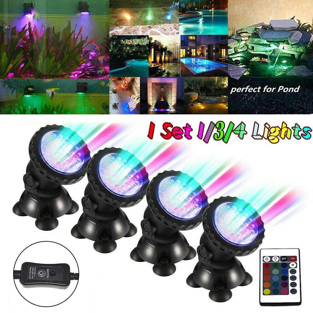 Đèn LED RGB 36 bóng không thấm nước IP68 chuyên nghiệp cho bể cá