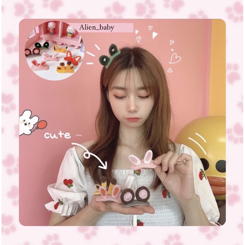 Kẹp tóc hình thú đáng yêu cho bạn nữ