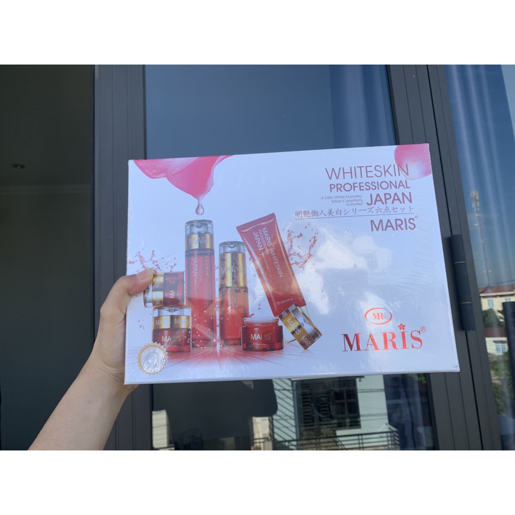 Bộ mỹ phẩm sạch nám sáng da Maris 6in1 Nhật Bản Chính Hãng