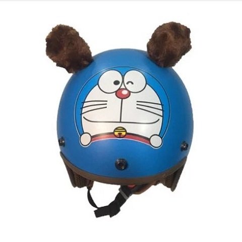 Mũ Bảo Hiểm Doraemon 3/4 Đầu (Tặng kính)