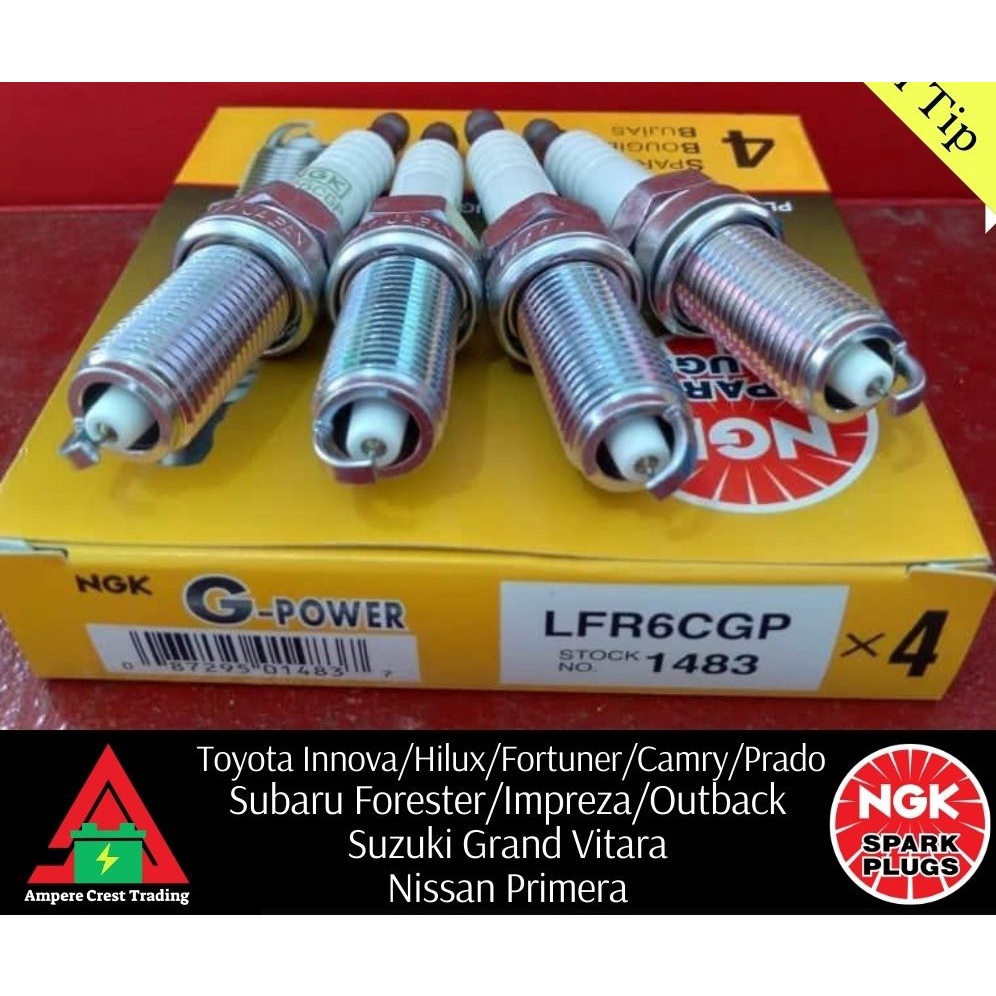 Bugi NGK Platinum  chân dài cho Toyota Innova, Fortuner, Hiace, LancruisePrado