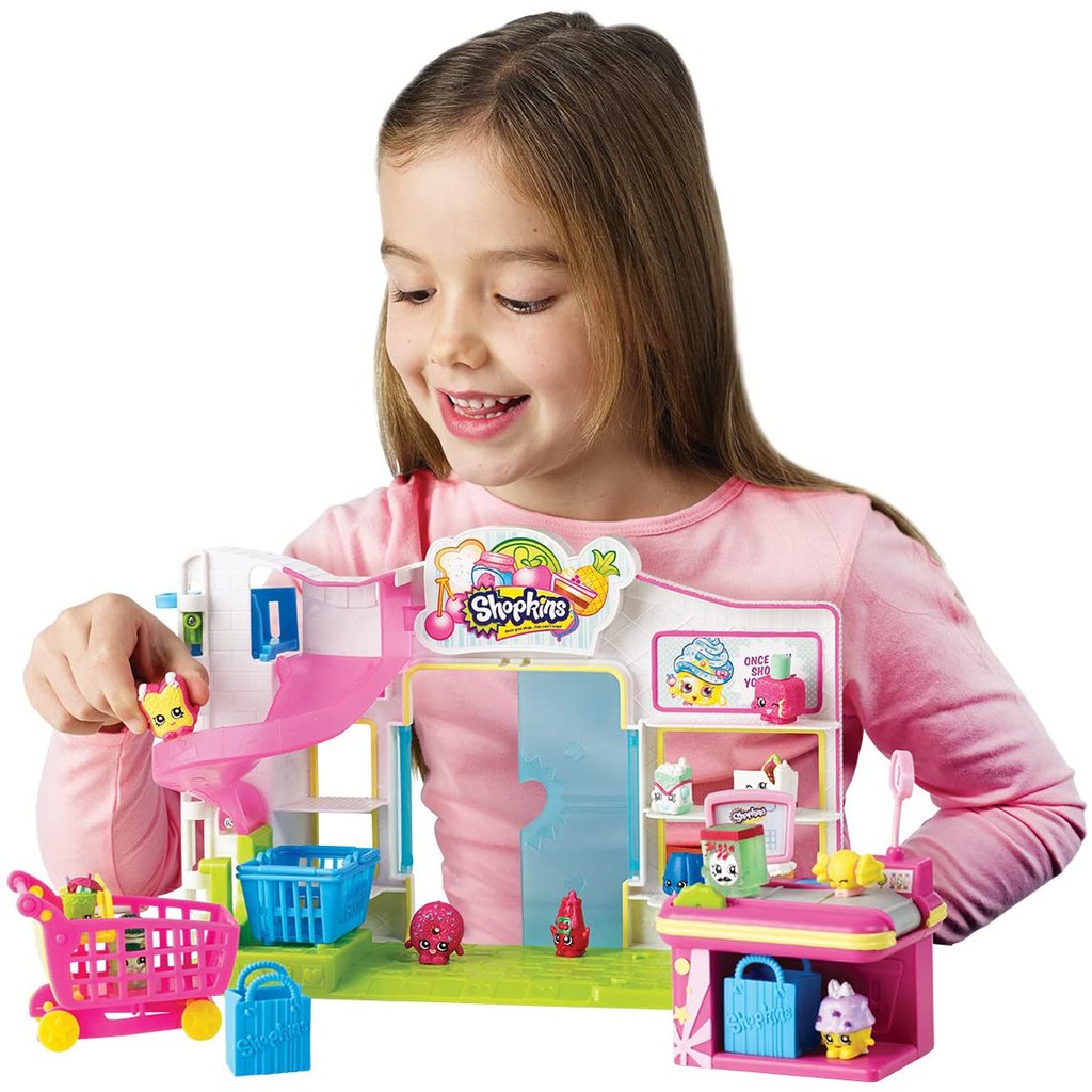 Shopkins Bộ 12 Món Đồ Chơi Cửa Hàng Siêu Thị Cho Bé