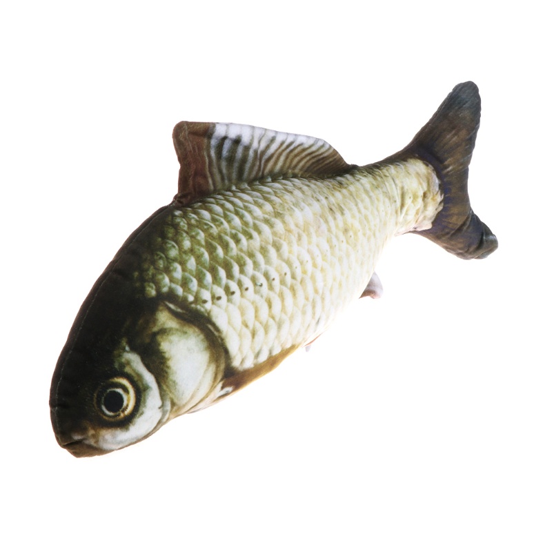 Đồ Chơi Cá Nhồi Bông Mềm Mại Huấn Luyện Tương Tác Cho Mèo