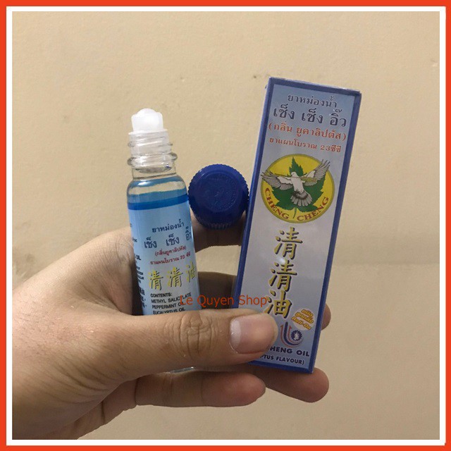 [CHÍNH HÃNG] Dầu Lăn Cheng Cheng Oil xanh biển thái lan 23ml