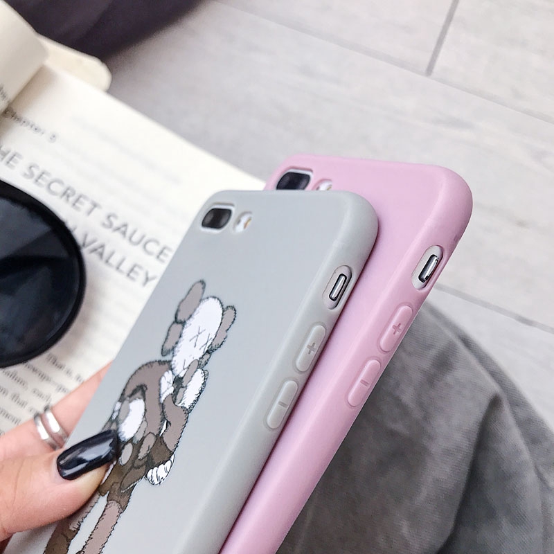 Ốp điện thoại TPU in họa tiết cô bé cậu bé đáng yêu cho iPhone 8 7 6s 6 x XR XS Max Plus | BigBuy360 - bigbuy360.vn