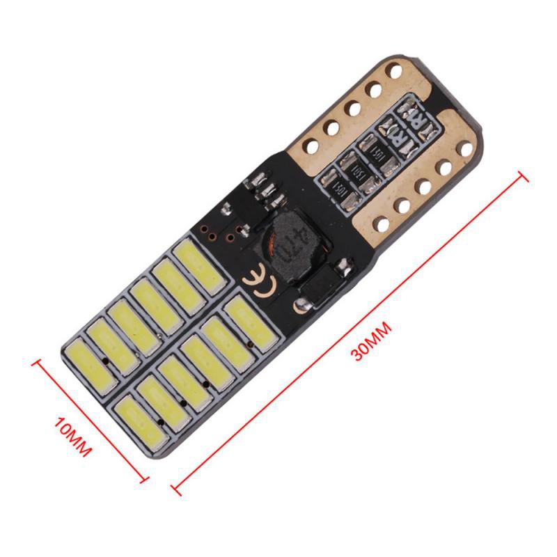 Set 2 Bóng Đèn Led T10 194 W5W 24-smd 4014 Cho Xe Hơi