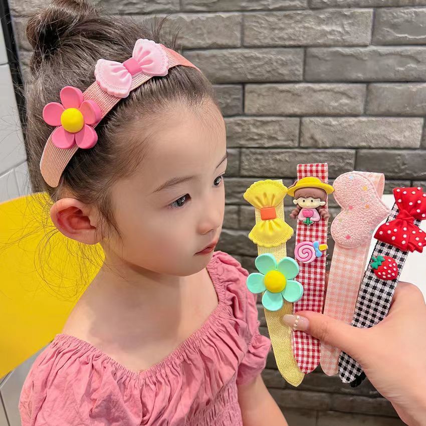 Băng Đô Dán Tóc Cho Bé Gái Siêu Cute Hình Trái Cây