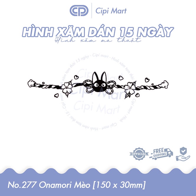 CIPI MART - Hình xăm tạm thời 15 NGÀY - chống nước, cọ xát 277 321