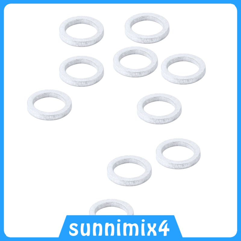 [H₂Sports&Fitness]Pack of 10pcs Bike Headset Stem Washer Chainring Chainwheel Spacers Gasket