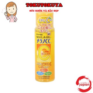 Nước hoa hồng Melano CC Rohto dưỡng trắng ngừa thâm 170ml Toner Melano CC Rohto - Tokutokuya