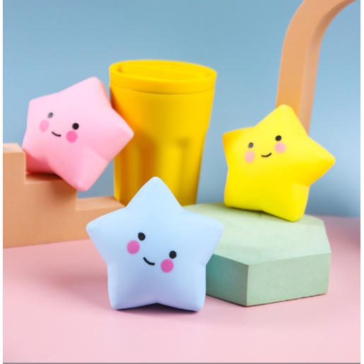 trăng sao bóp DCB45 bóng lười bóp thủ công handmade squishy toy