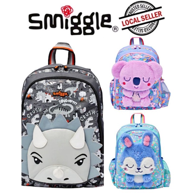 Smiggle Junior Ba Lô Túi Nhân Vật Động Vật