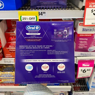Miếng dán tẩy trắng răng OralB 3D White Whitestrips (1 hộp 14 cặp: 28 miếng )