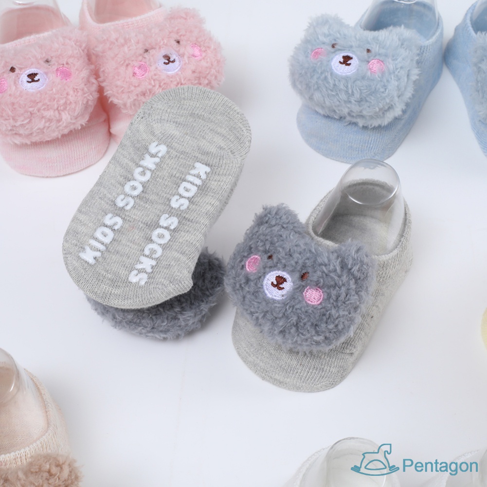 Tất Thuyền Chống Trượt Hình Búp Bê Hoạt Hình Đáng Yêu Cho Trẻ Em