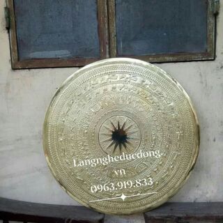 Mặt trống đồng vàng đk 60cm, bán mặt trống đồng
