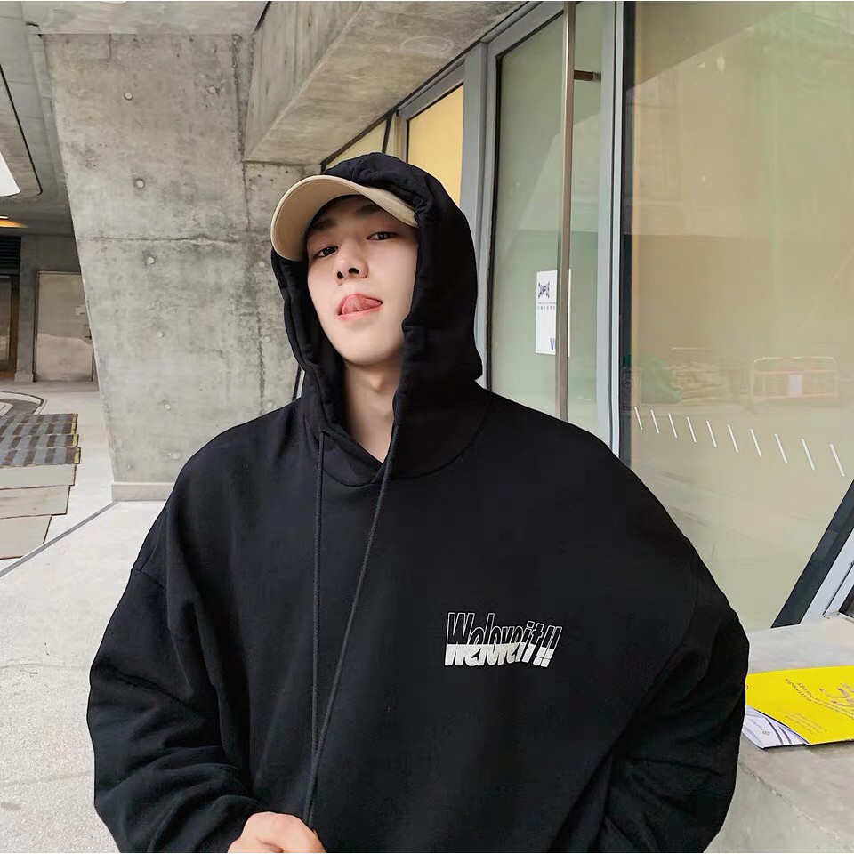 Áo hoodie unisex form rộng WIND nỉ YES??, áo hoodie nỉ nam nữ ullzang WIND