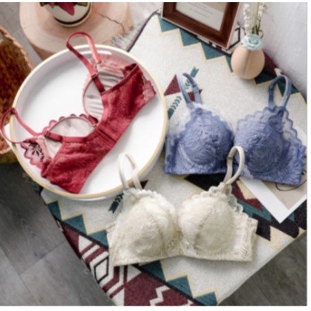 bộ lót ren hoa nâng ngực không gọng đệm nâng ngực sexy quyến rũ 6622