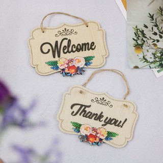 Bảng gỗ decor 2 mặt cho shop