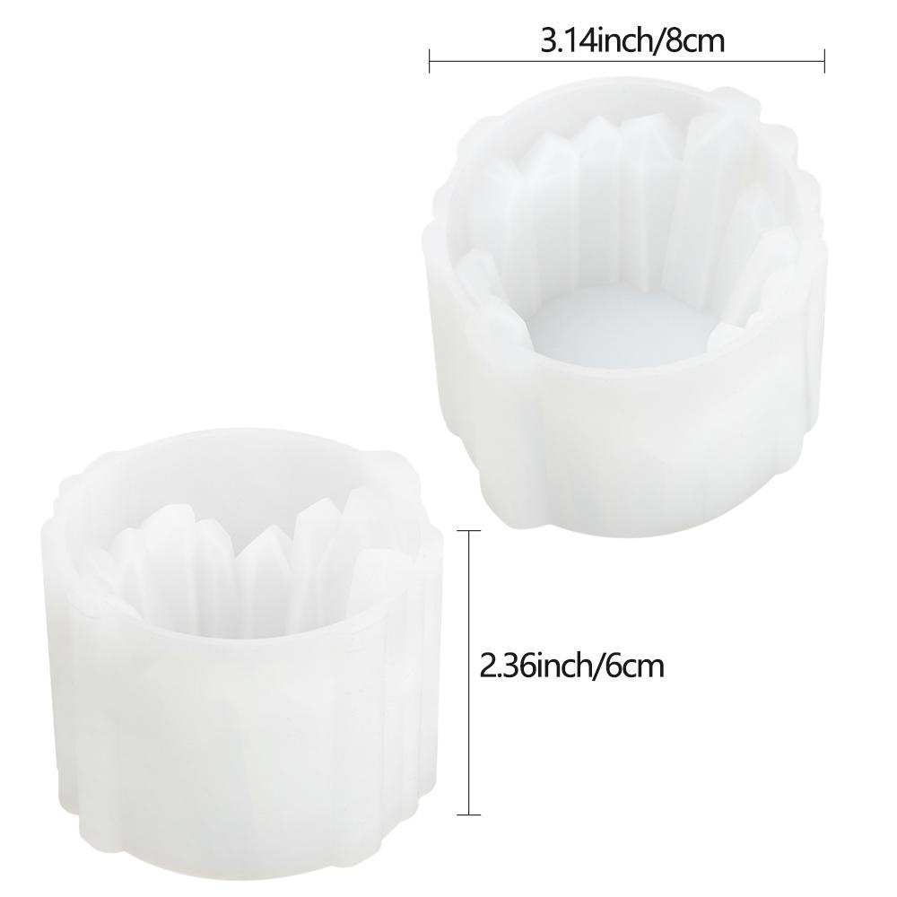 LONTIME Hộp Đựng Nến Bằng Nhựa Resin Có Gương Tiện Dụng
