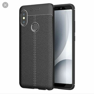 Ốp lưng dẻo cho Xiaomi Redmi Note 6 Pro Vân giả da Auto Focus