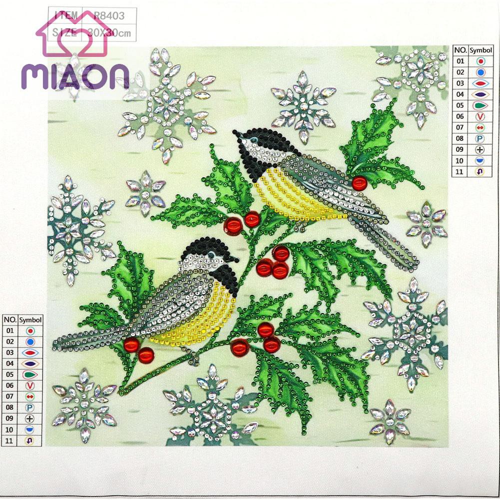 5D DIY Special Shaped Diamond Painting Magpie Cross Stitch Craft Kit Decor #K