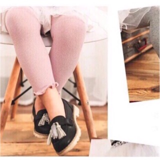 Quần legging cotton len gân cho bé gái