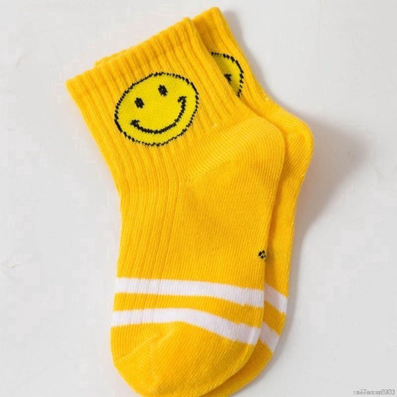 Bộ 5 đôi tất cotton mềm chống trượt in hình hoạt hình cho bé