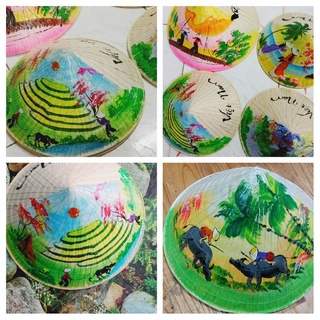 Nón lá vẽ cho bé