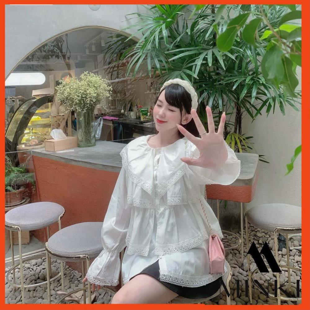 [DEAL_HOT] ÁO BÈO VIỀN REN LỖ TIỂU THƯ - CHẤT LIỆU THÔ PHA REN NHẬP KHẨU - MÀU NUDE VÀ TRẮNG _HOT | BigBuy360 - bigbuy360.vn