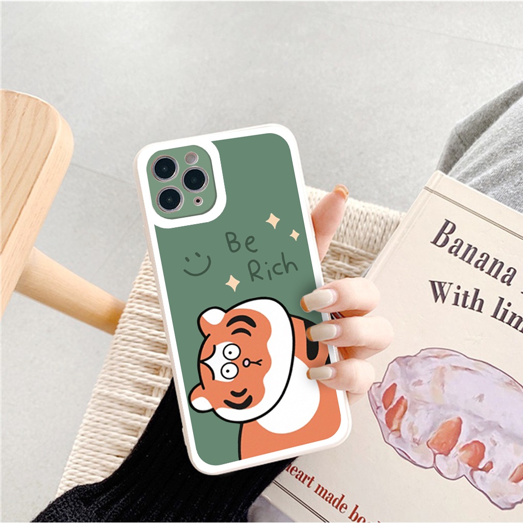 Ốp lưng iphone cạnh vuông lỗ camera tiger money 6/6splus/7/7plus/8/8plus/x/xr/xs/11/12/13/pro/max/plus/promax g21