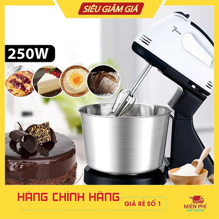 Máy đánh trứng đa năng kèm tô trộn bột rảnh tay SOKANY cối 2L [BH 12 Tháng]