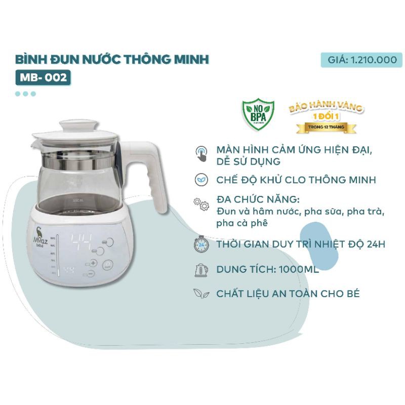 Bình Đun Nước Đa Năng Moaz Bé Bé MB-002