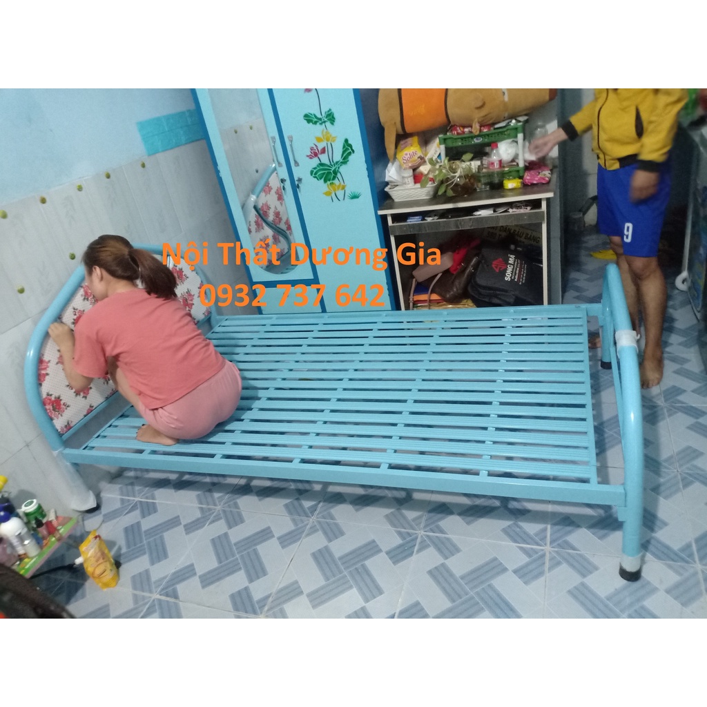 Giường sắt, giường ngủ 80cm 1m 1m2 1m4 1m6 1m8 dài 2m